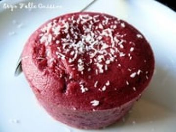 Moelleux framboise, coeur coulant chocolat blanc