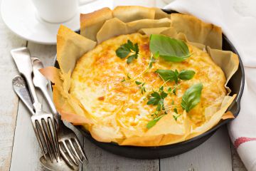 Clafoutis qui croustille aux fromages