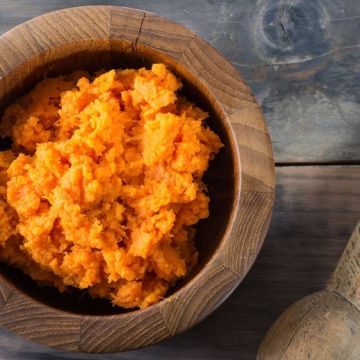 Purée de patates douces et pommes de terre au cumin