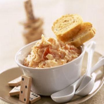 Rillettes de saumon à la crème