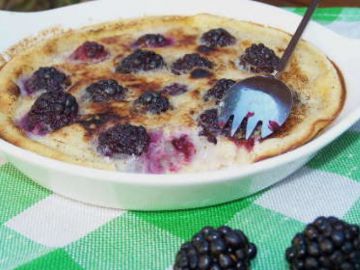 Clafoutis aux mûres bien fondant