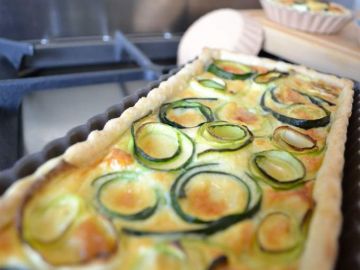 Quiche à la courgette et fromage de brebis