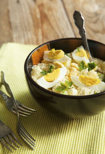 Salade de pommes de terre aux oeufs