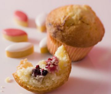 Muffins aux fruits rouges