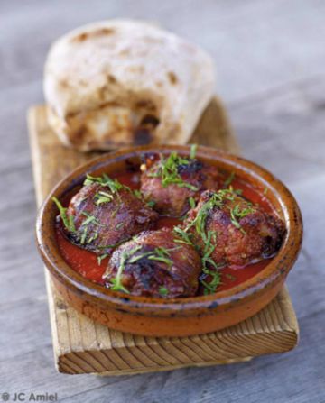 Boulettes chorizo-bacon et dattes