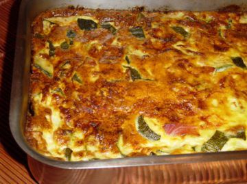 Flan de courgettes et jambon