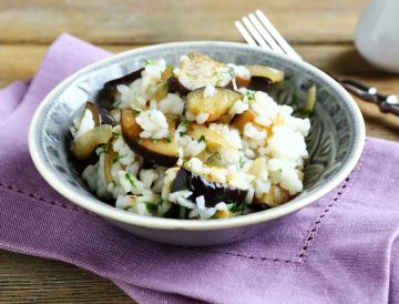 Riz à l'aubergine