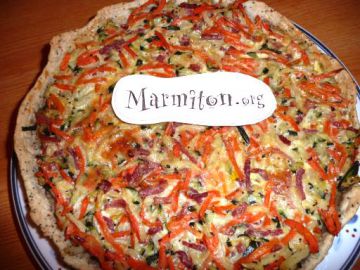 Tarte aux courgettes et aux carottes