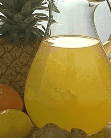 Punch à l'ananas et aux oranges 