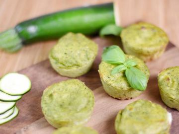 Moelleux courgettes basilic et coeur fondant au fromage