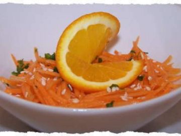 Salade de carottes à l'orange