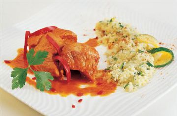 Sauté de veau aux poivrons rouges