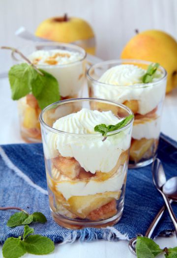 Tiramisu rapide aux speculoos, pomme et fromage blanc