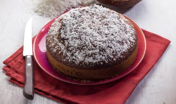 Gâteau au yaourt, chocolat et coco