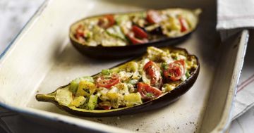 Aubergines farcies végétariennes 