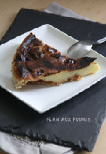 Flan aux prunes