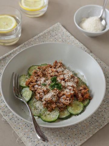 Courgettes bolognaises