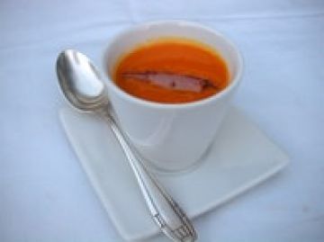 Velouté de potimarron au bacon