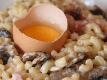 Coquillettes carbonara à ma façon