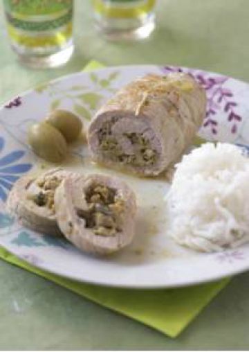 Escalopes de veau roulées à la sauge et aux olives