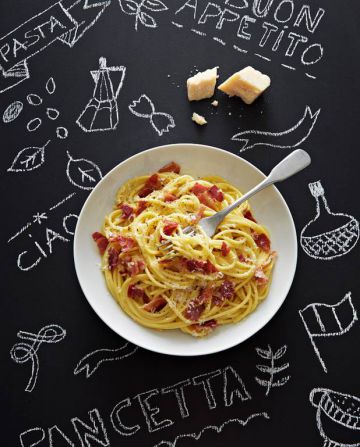 Spaghettis carbonara à la pancetta