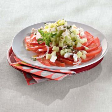 Tartare de tomates à la crétoise