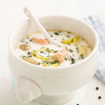 Blanquette de saumon aux légumes nouveaux