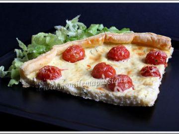 Quiche aux tomates cerises